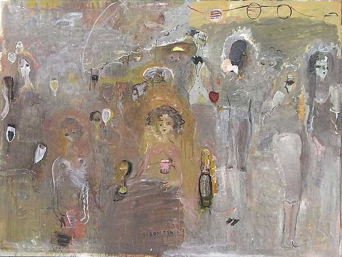 織田廣喜「乾杯」2003年第88回二科展出品 