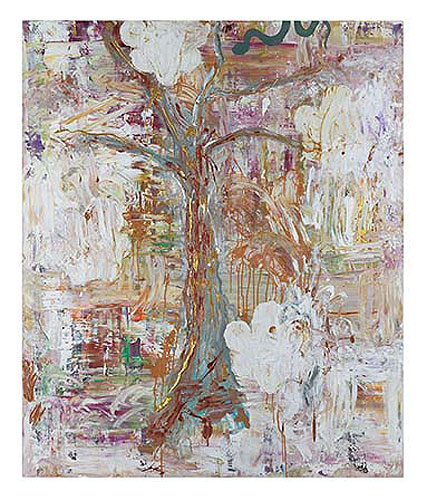 花の木 ／ Flower tree　2021年　1,940×1,620mm Acrylic on canvas  